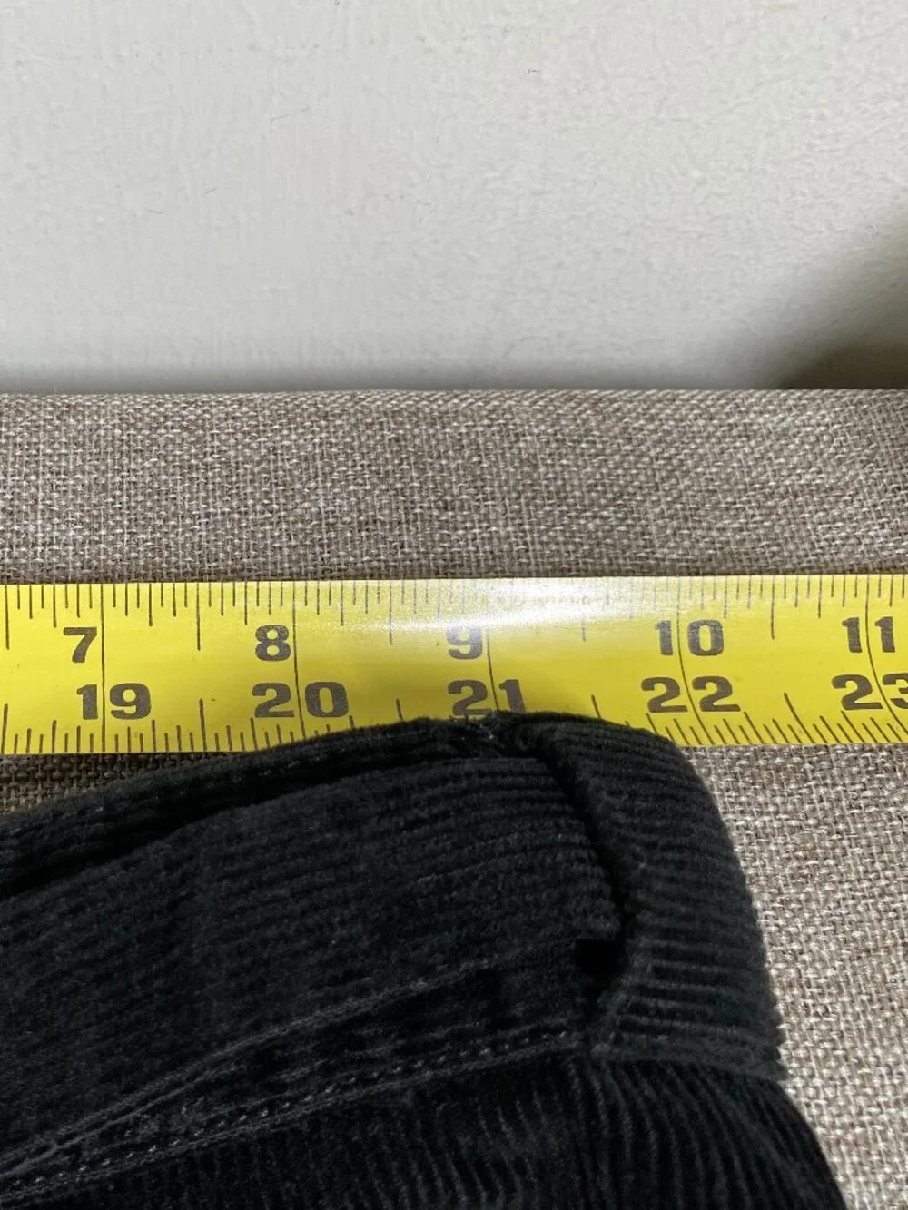 Croft & Barrow Corduroy Dress Pants Men's 40 x 32 High Rise Black Casual